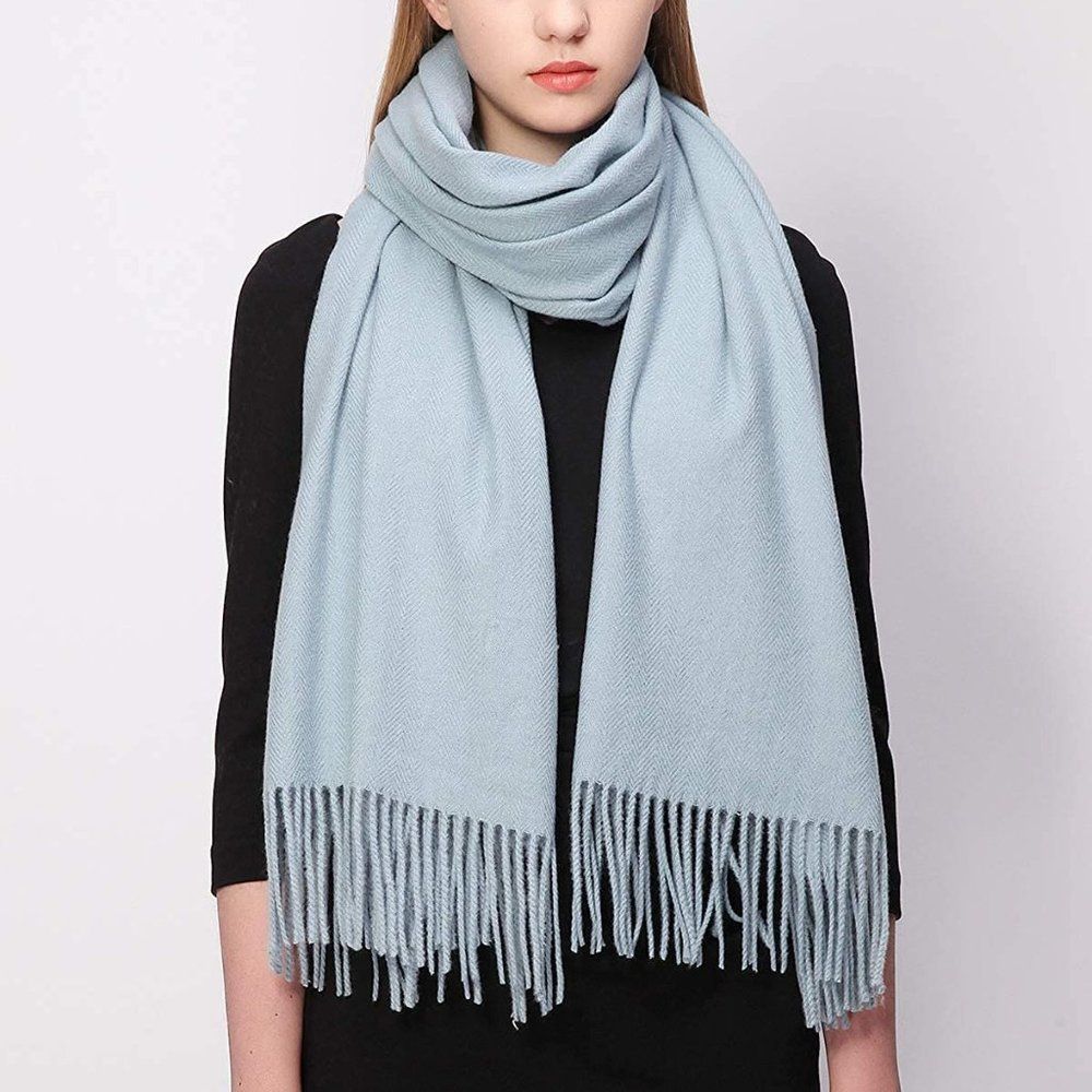 Womens Scarf Shawls Wraps Blue